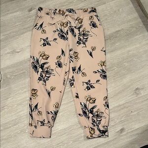 Floral Print Jogger Pants